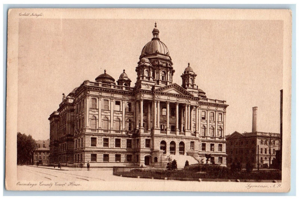 1917 Onondaga County Court House Syracuse New York NY Antique Postcard