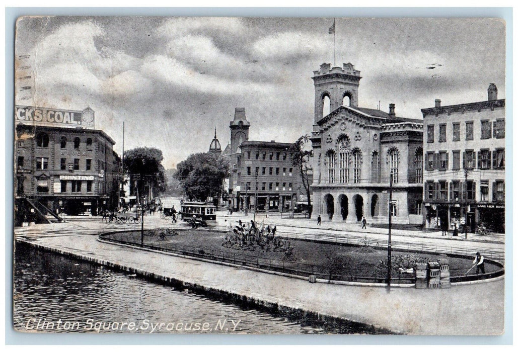 1909 Clinton Square Syracuse New York NY Posted Americcan Publicity Co. Postcard