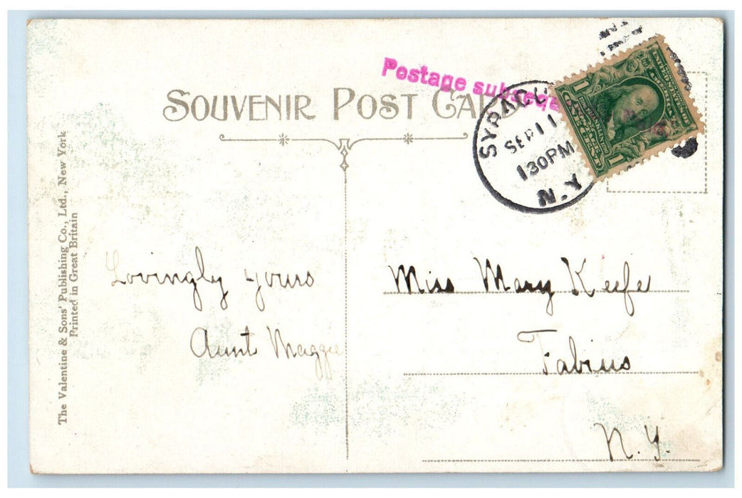 c1910 Fayette Park (White Memorial) Syracuse New York NY Antique Postcard