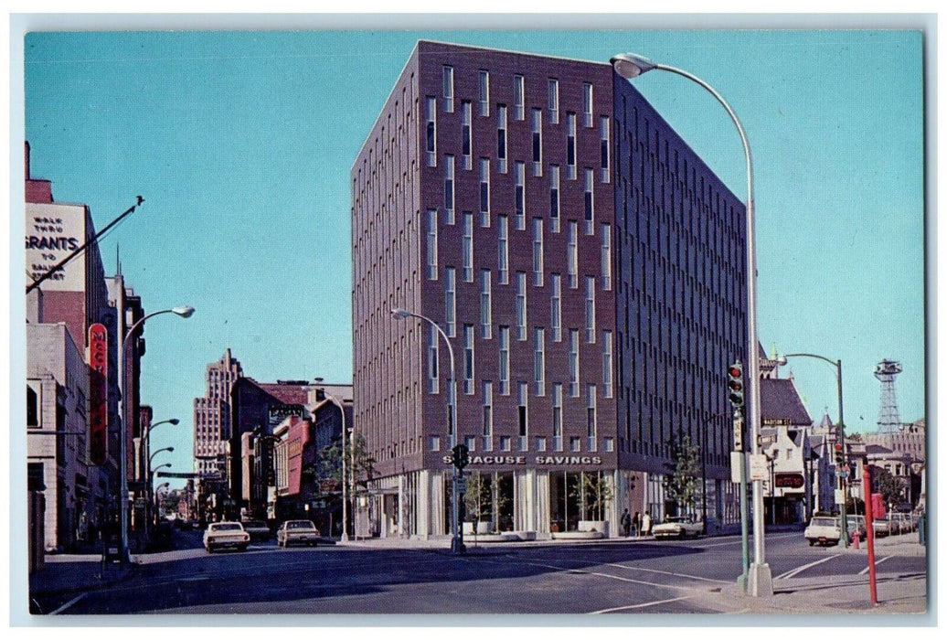 c1950's Syracuse Savings Financial Center Syracuse New York NY Postcard