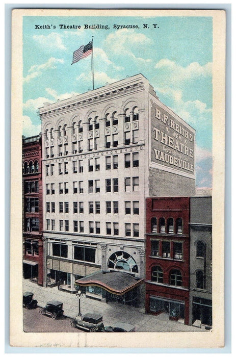 1920 Keith's Theatre Building Syracuse New York NY Antique Postcard
