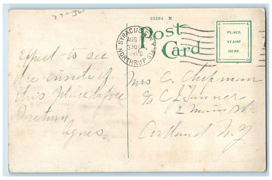1920 Keith's Theatre Building Syracuse New York NY Antique Postcard