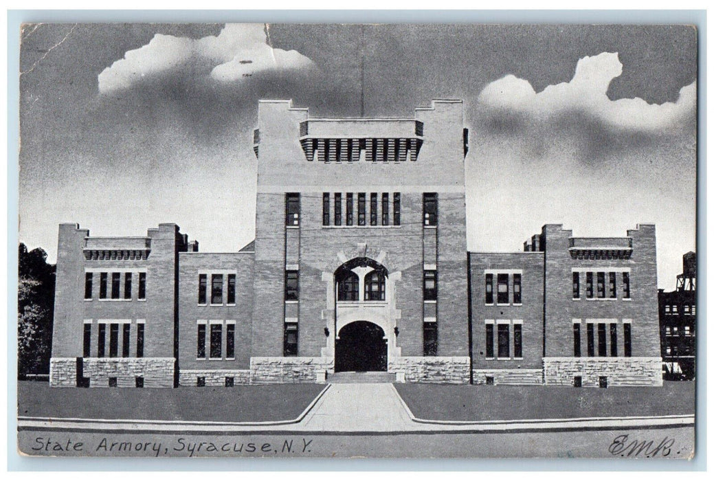 1910 State Armory Syracuse New York NY Antique American Publicity Co. Postcard