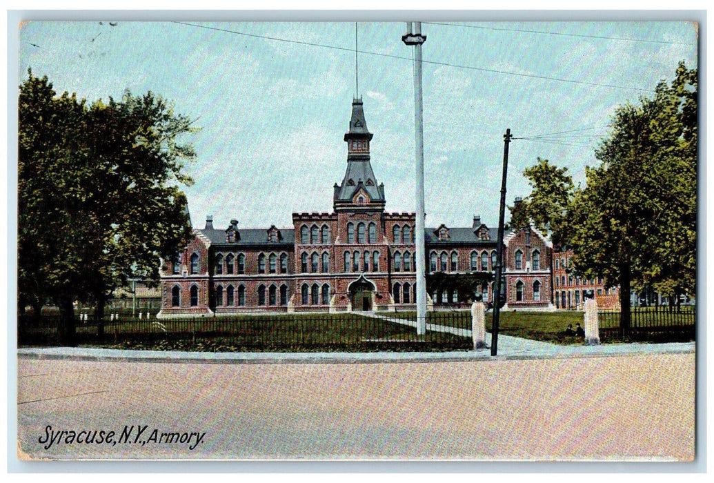 1909 Armory Syracuse New York NY Lebanon NY Hugh C Leighton Co. Postcard