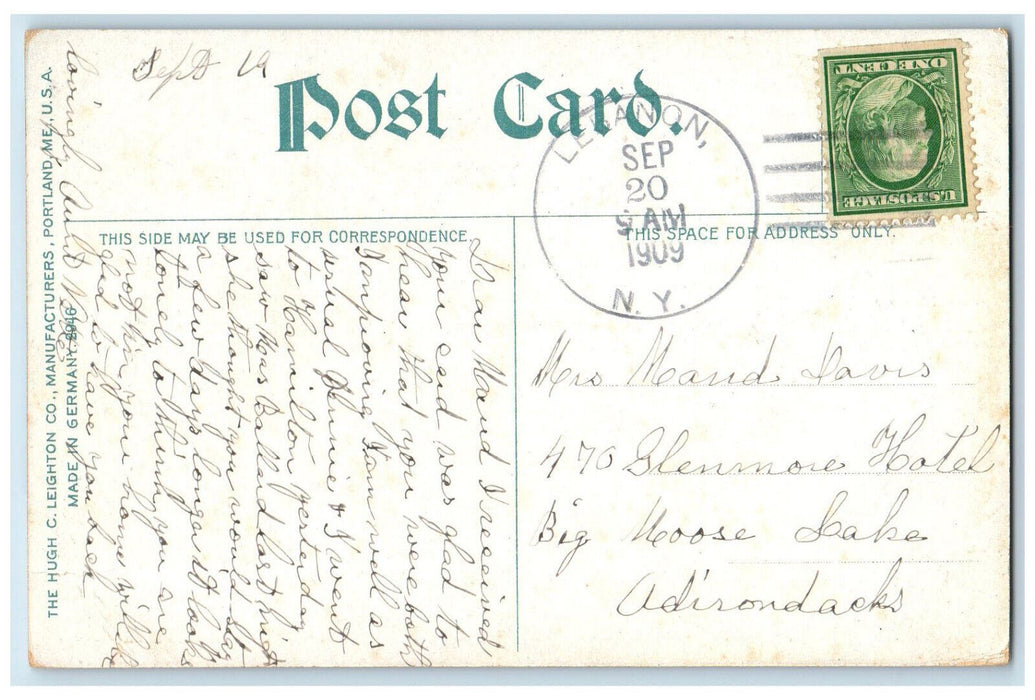 1909 Armory Syracuse New York NY Lebanon NY Hugh C Leighton Co. Postcard