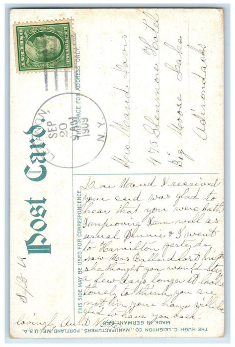 1909 Armory Syracuse New York NY Lebanon NY Hugh C Leighton Co. Postcard