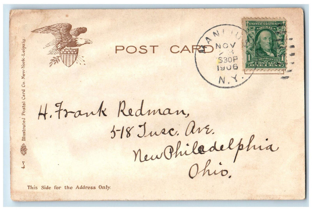 1906 Walnut Avenue Walnut Park Syracuse New York NY Antique Postcard