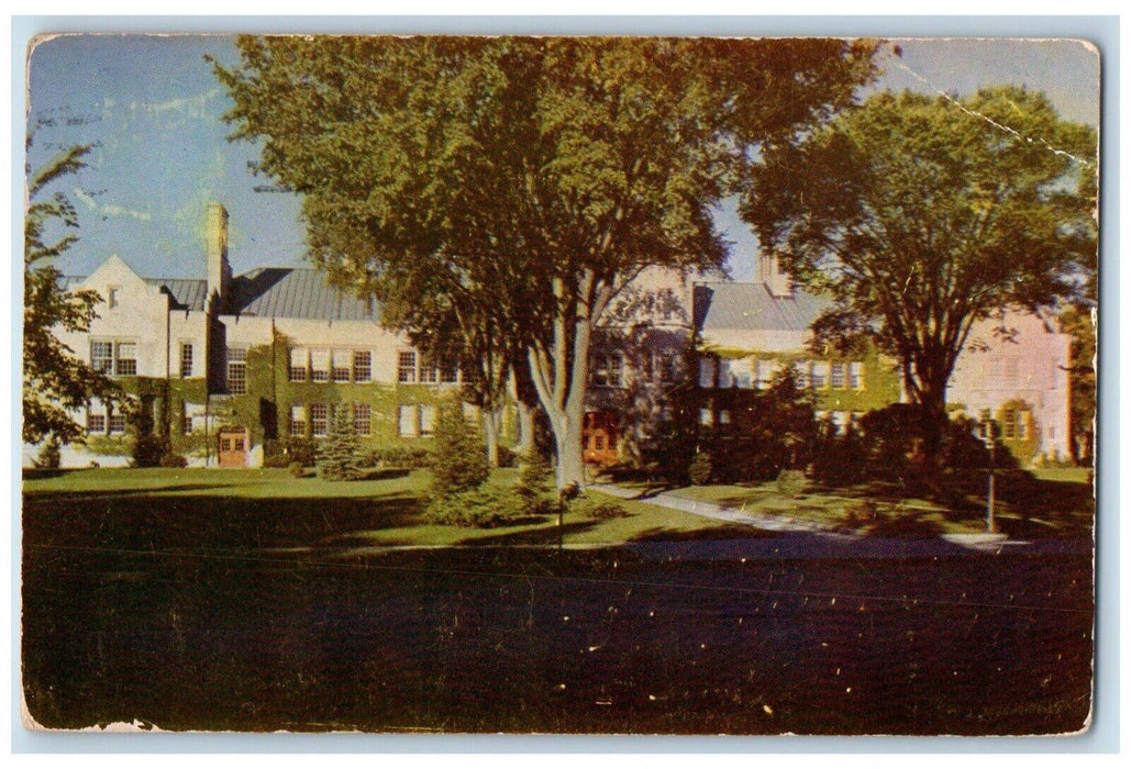 Beautiful Main Building Plattsburg State Teacher College New York NY Postcard