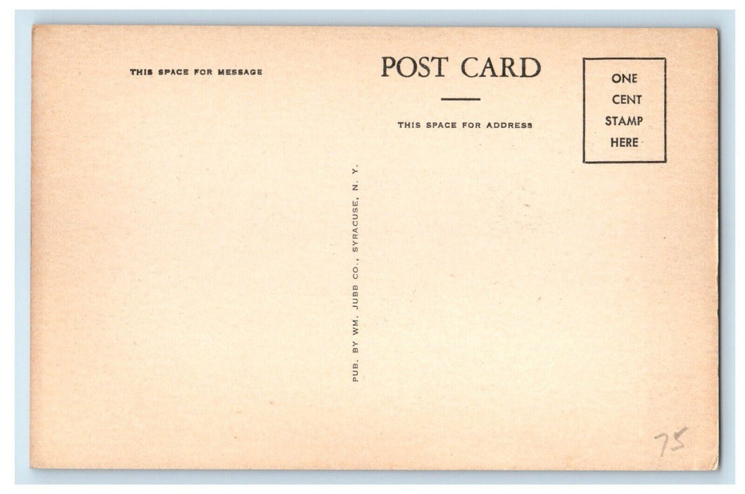 c1940's Main Street East Ilion New York NY Coca Cola Lunch Restaurant Postcard