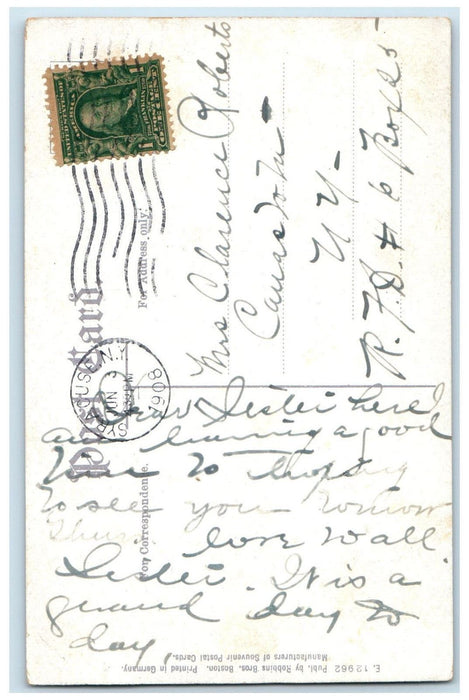 1908 City Hall Syracuse New York NY Posted Antique Robbins Bros Postcard