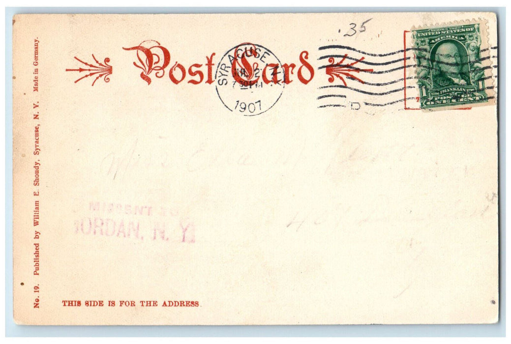 1907 First Methodist Episcopal Church Syracuse New York NY Antique Postcard