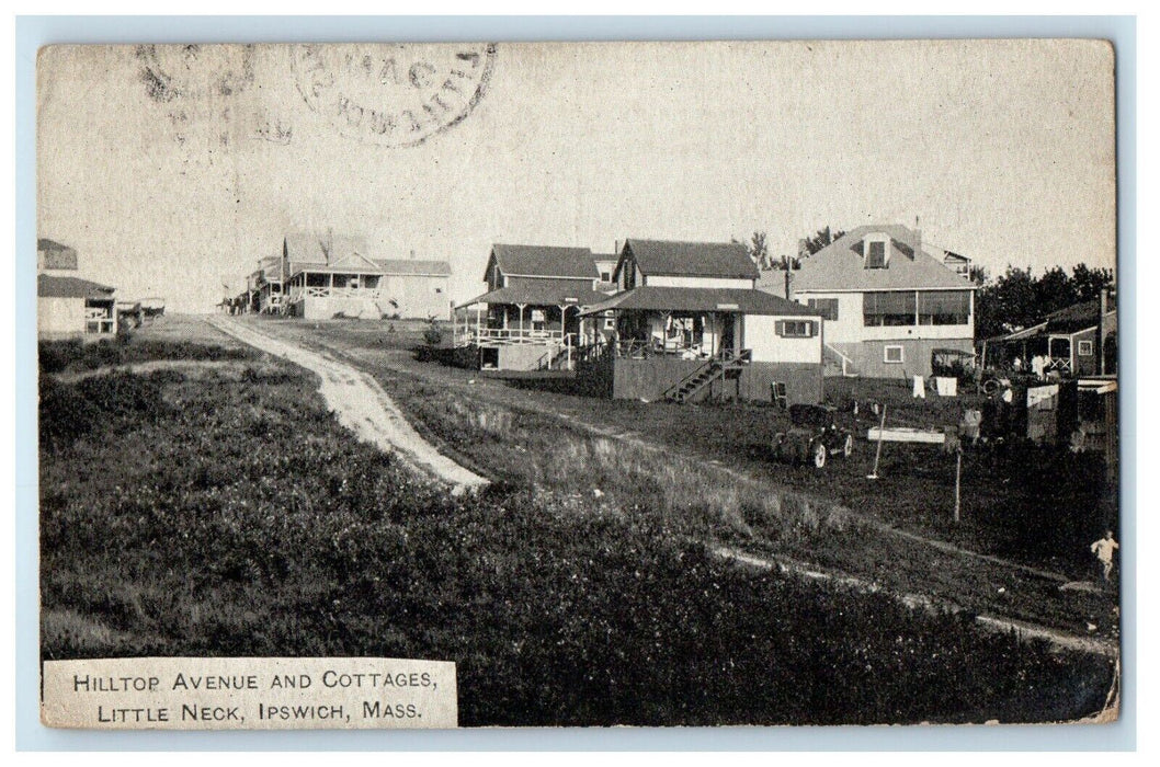 1925 Hilltop Avenue Cottages Little Neck Ipswich Massachusetts MA Postcard