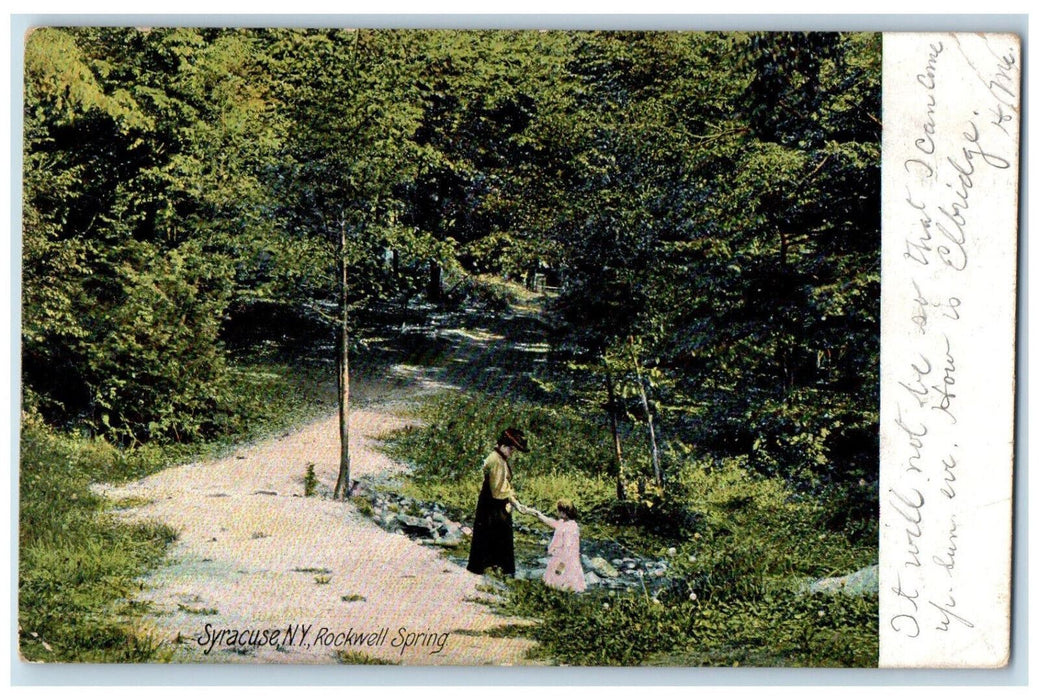 1908 Rockwell Spring Syracuse NY Antique Posted Hugh C Leighton Co. Postcard