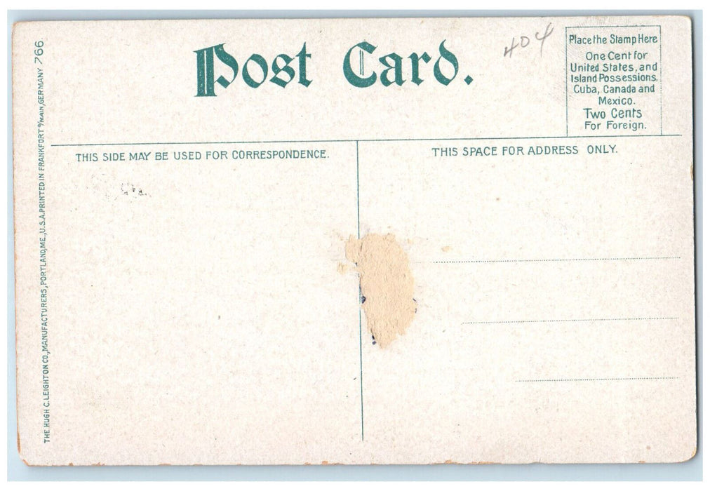 c1910 Yates Castle Syracuse NY Antique Posted Hugh C Leighton Co. Postcard