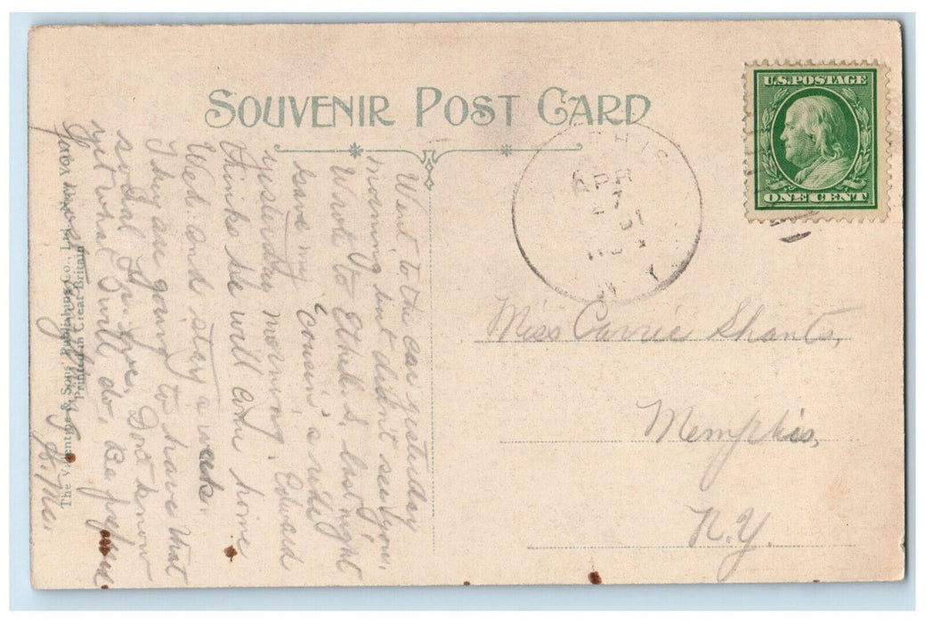 c1910 E. Fayette Street Syracuse New York NY Antique Posted Postcard