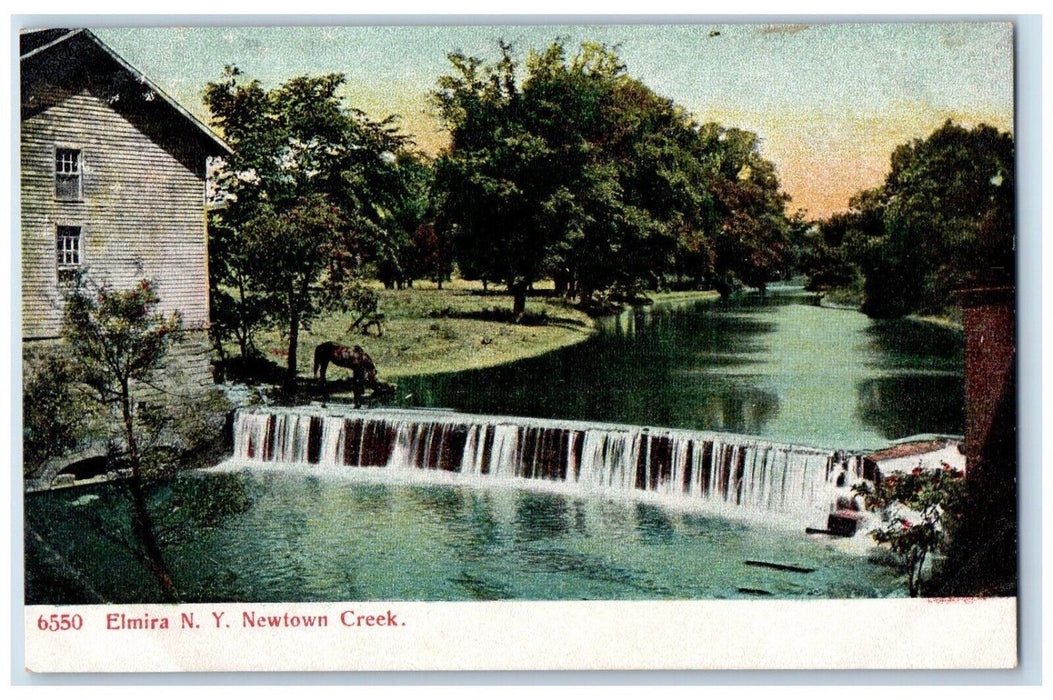 c1910 Newtown Creek Falls River Lake House Exterior Elmira New York PCK Postcard
