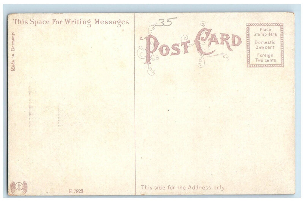 c1910 First Baptist Church Exterior Building Chapel Elmira New York NY Postcard