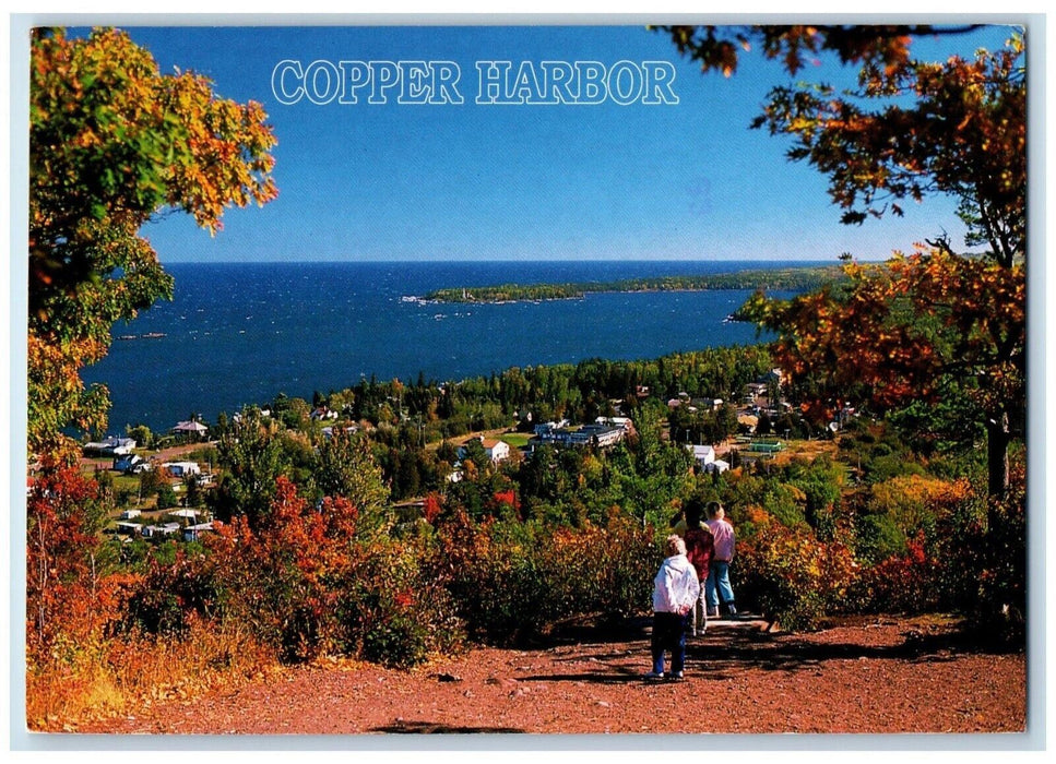 1993 Copper Harbor Brockway Mountain Lake Superior Picturesque Michigan Postcard