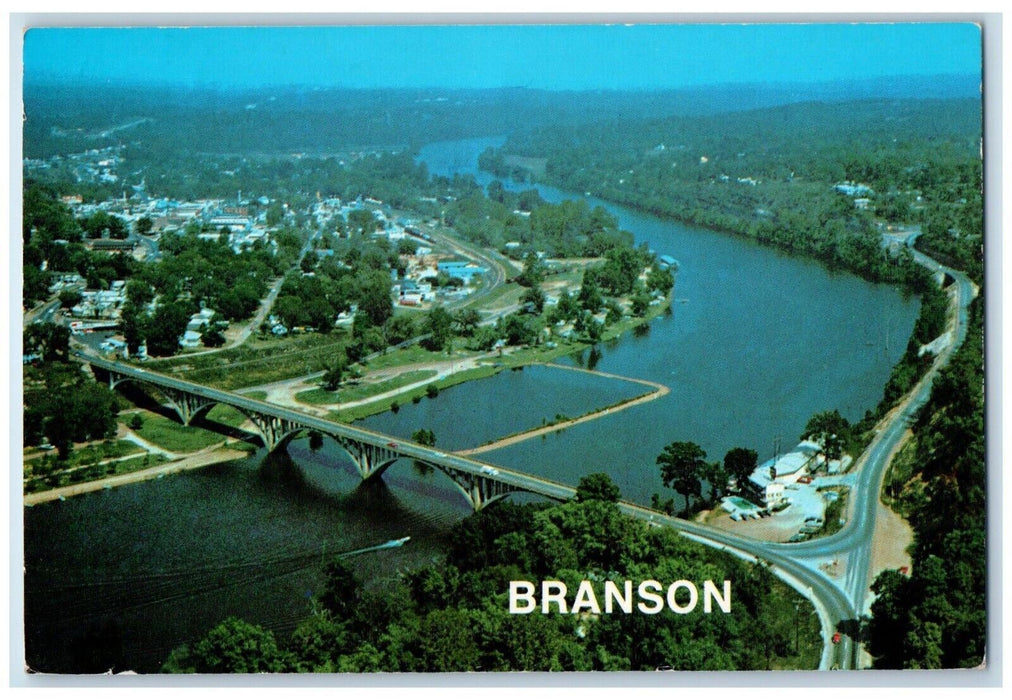 1991 Lake Taneycomo Powersite Dam US Electric Power Branson Missouri MO Postcard