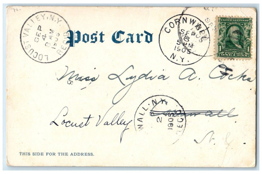 1905 Protestant Episcopal Church Quogue Long Island New York NY Postcard