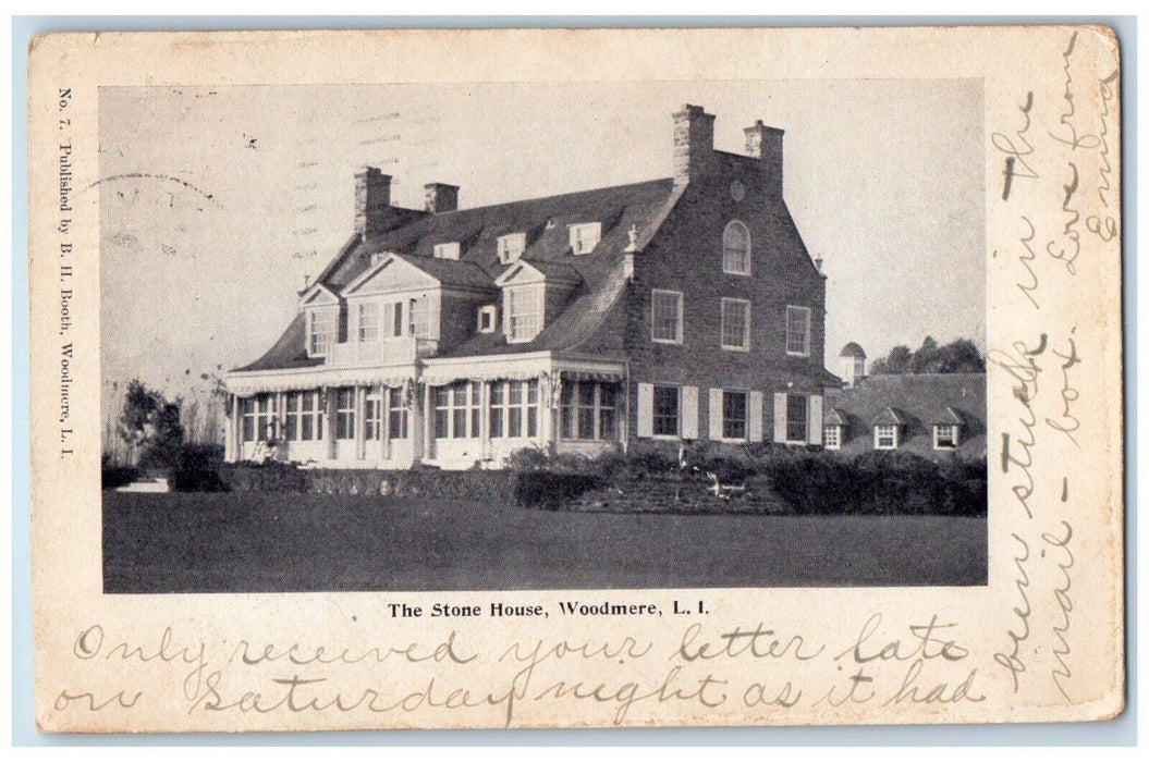 1906 The Stone House View Woodmere Long Island New York NY Antique Postcard