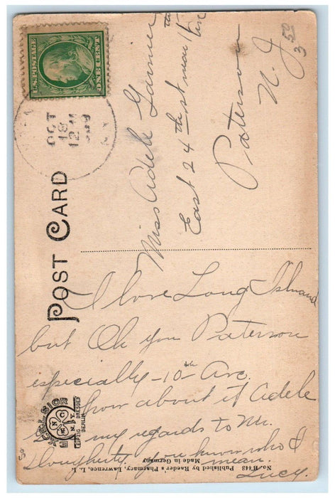 1909 Bathing Pavilion Beach Lawrence Long Island New York NY Antique Postcard