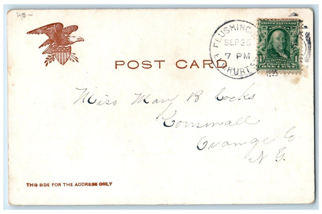1905 The Coal Mine Stores Bicycle Coney Island Long Island NY Antique Postcard