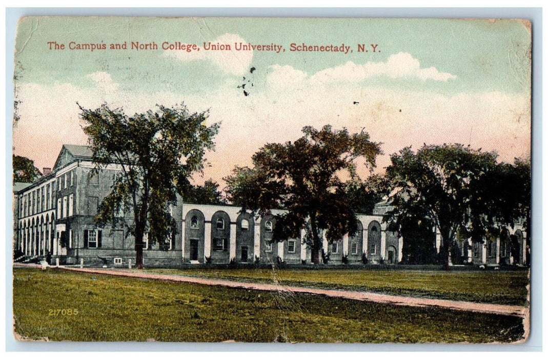 1916 Campus North College Union College Union University Schenectady NY Postcard