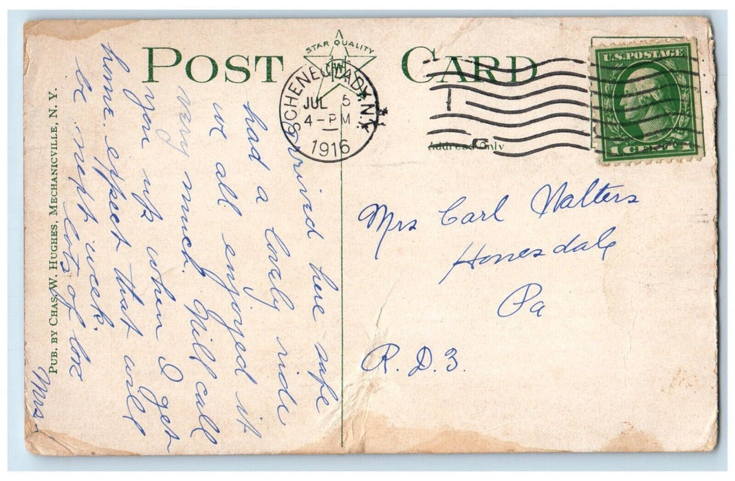 1916 Campus North College Union College Union University Schenectady NY Postcard