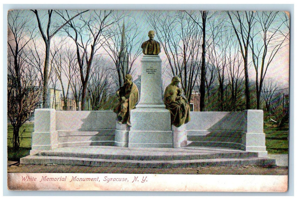 c1910 White Memorial Monument Syracuse New York NY Antique Unposted Postcard