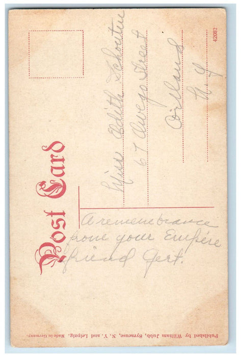 c1910 White Memorial Monument Syracuse New York NY Antique Unposted Postcard