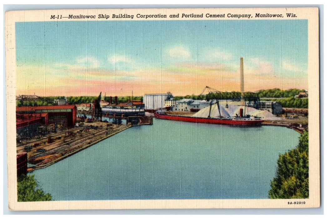 c1940's Manitowoc Ship Building Corporation Manitowoc Wisconsin WI Postcard