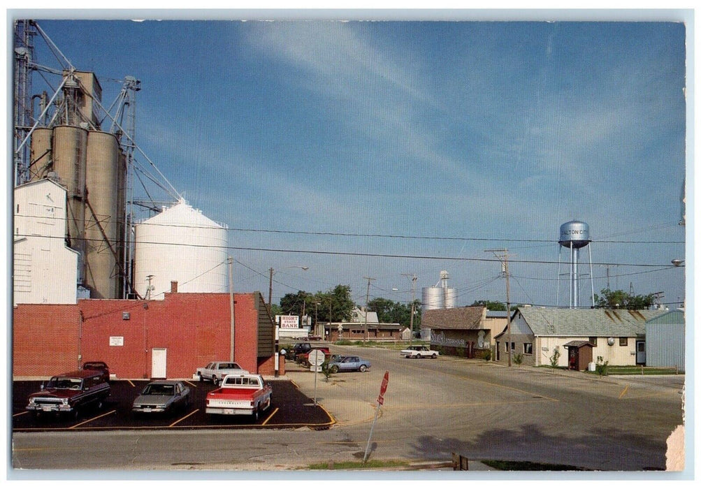 c1960 Greetings Dalton City Illinois Farm Progress Show Tractor Exhibit Postcard