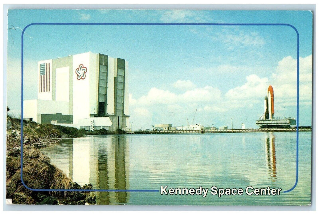 1990 Kennedy Space Center Space Shuttle Challenger Launch Pad Florida Postcard