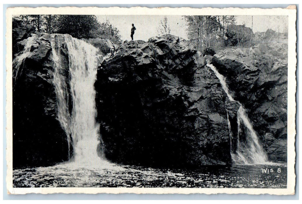 c1950's Little Manitou Falls Douglas County Wisconsin WI Vintage Postcard