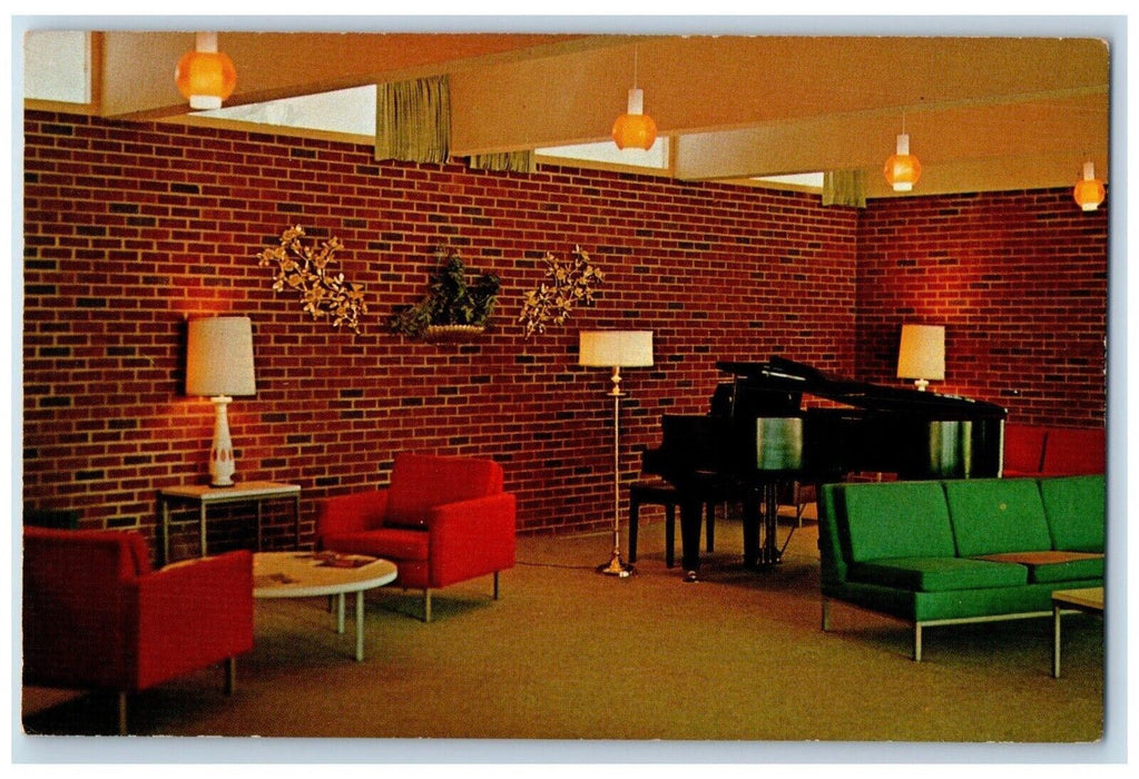 c1960 Annie Pfeiffer Hall Area Kansas Wesleyan University Salina Kansas Postcard