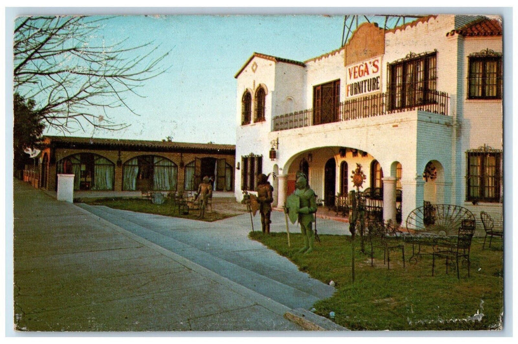 Vegas Spanish Colonial Furniture Building Nuevo Laredo Tamps Mexico Postcard