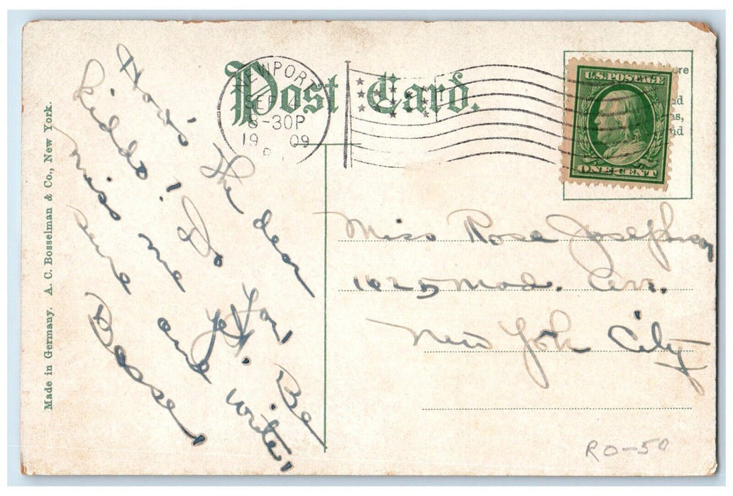 1909 Marsden J. Perry's Summer Home Bleak House Ocean Ave. Newport RI Postcard