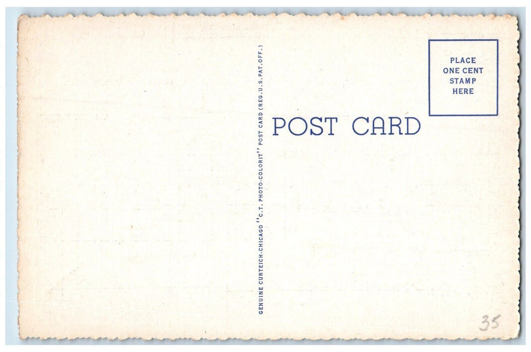 c1930's View Of The Cloister Georgian Dining Room Sea Island Georgia GA Postcard