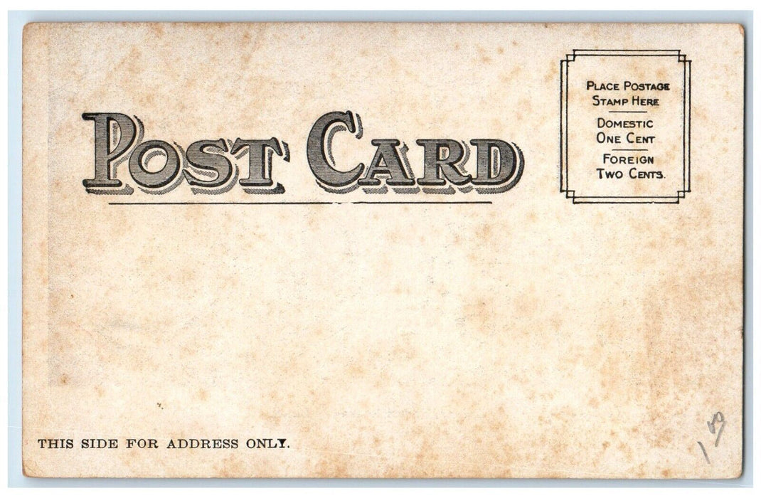c1905 Greetings From Rockaway Beach New York NY, Girl Pose Umbrella Postcard