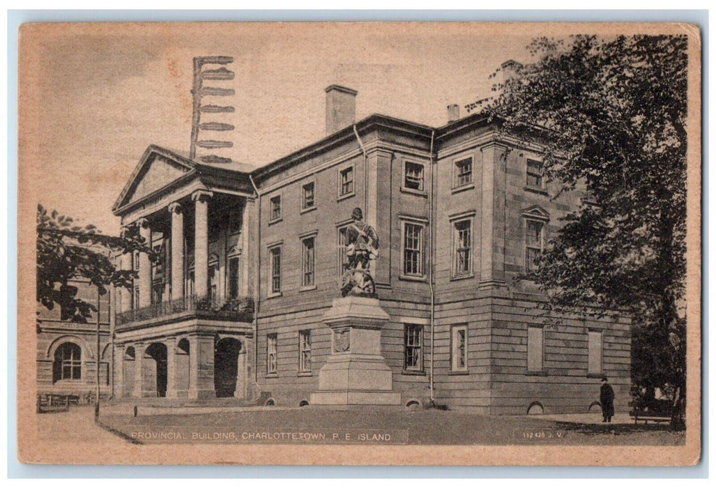 1929 Provincial Building Charlottetown P.E. Island Canada Vintage Postcard