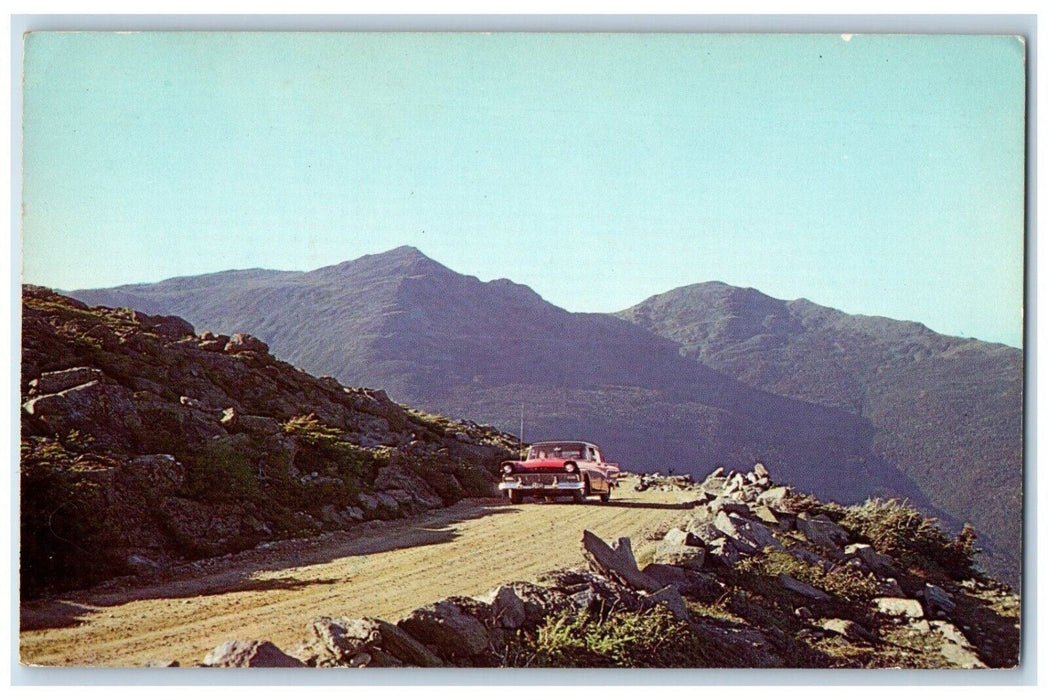View Of The Automobile Road On Mt. Washington New Hampshire NH Vintage Postcard