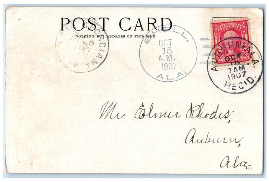 1907 Governor's Mansion House Topeka Kansas KS Posted Antique Postcard