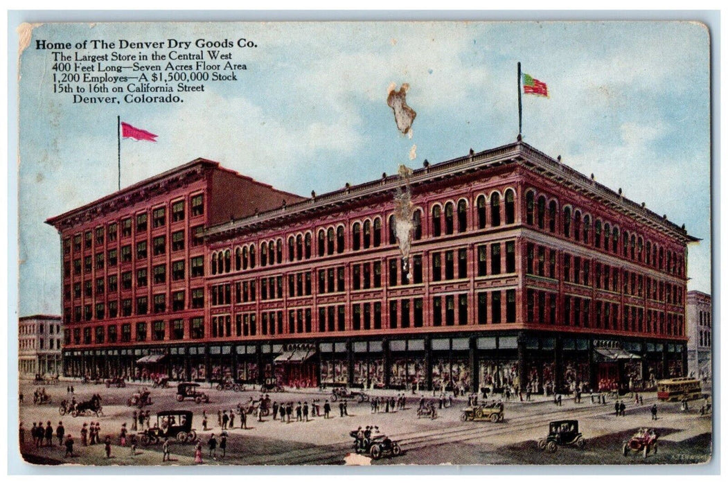 c1920's Home Of The Denver Dry Goods Co. Denver Colorado CO Unposted Postcard