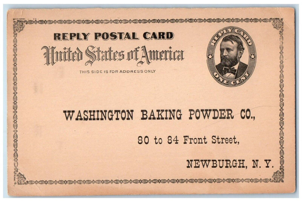 c1905 Washington Baking Powder Co. Newburgh New York NY Antique Postcard