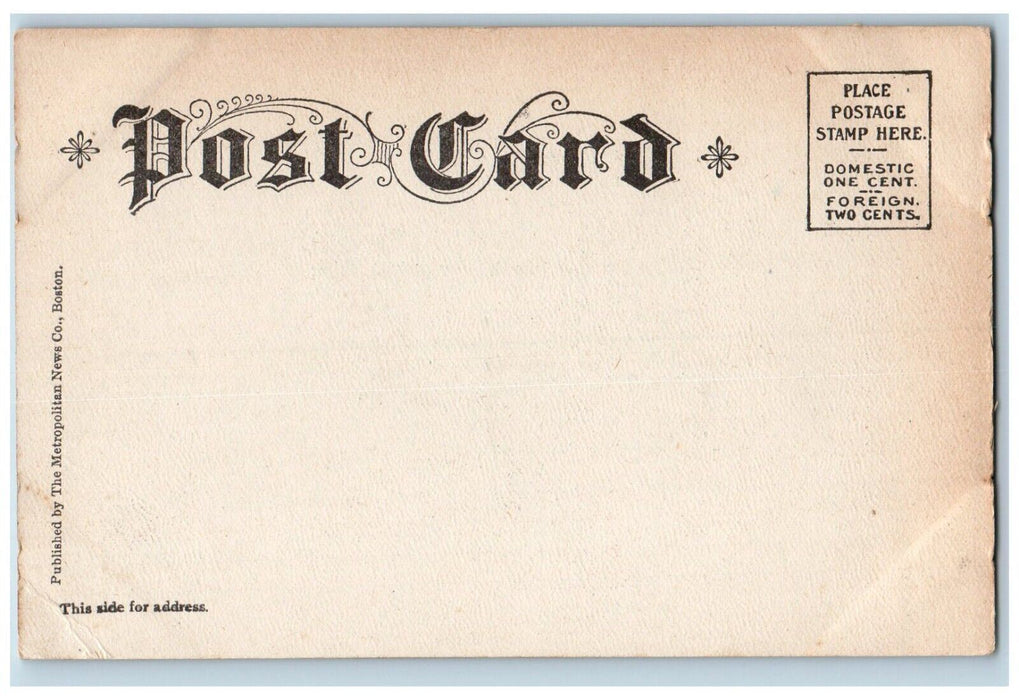 c1905 Public Garden Subway Entrance Trolley Boston Massachusetts MA Postcard