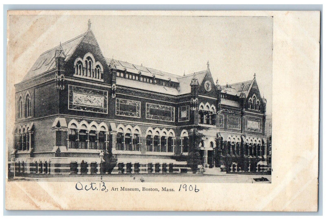 1906 Art Museum Building Boston Massachusetts MA Unposted Antique Postcard