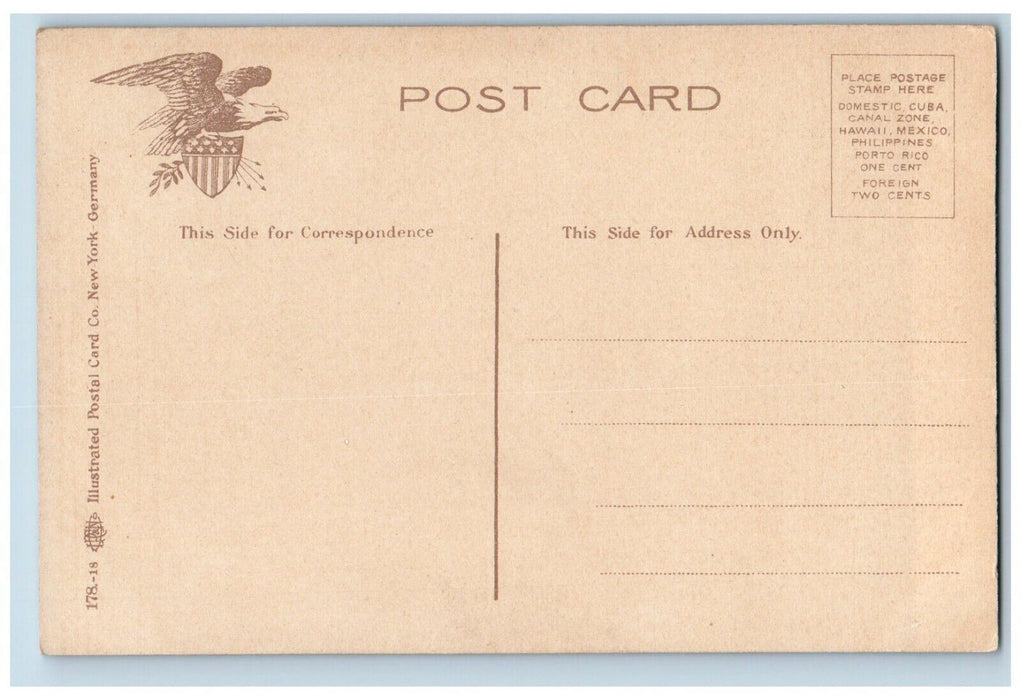 c1910's Suffolk County Court House Moon View Boston Massachusetts MA Postcard
