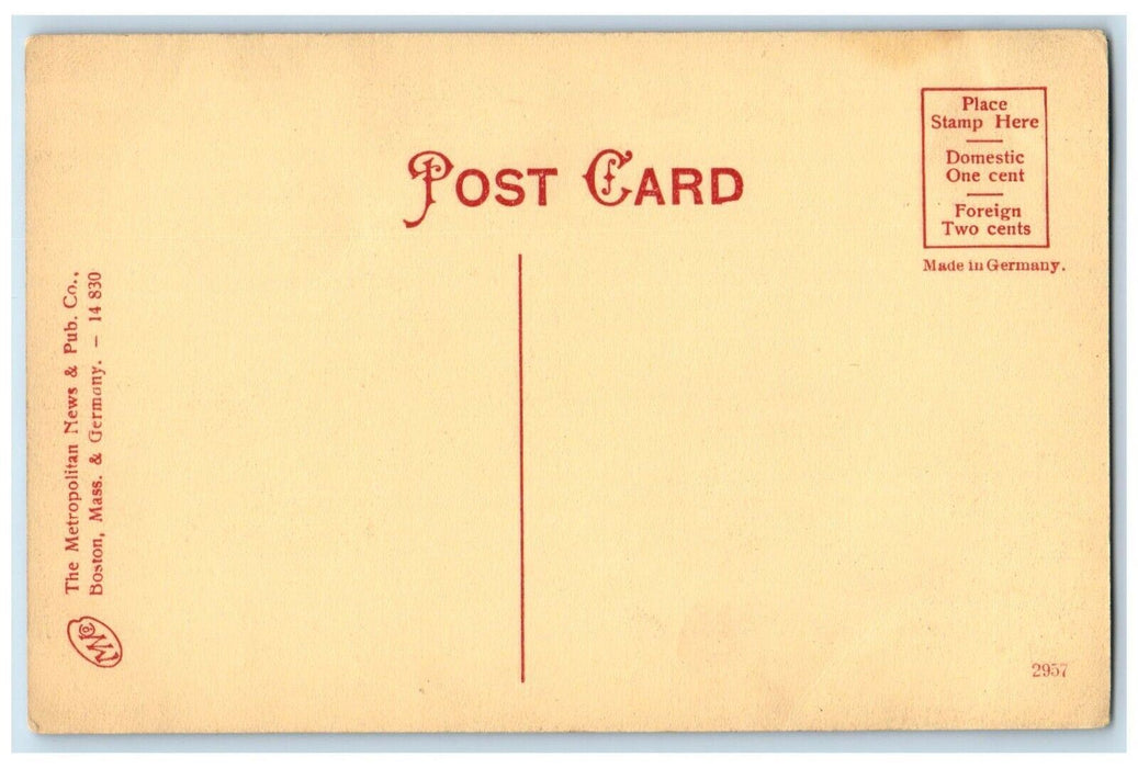 c1910's Cadets Armony Building Exterior Scene Salem Massachusetts MA Postcard