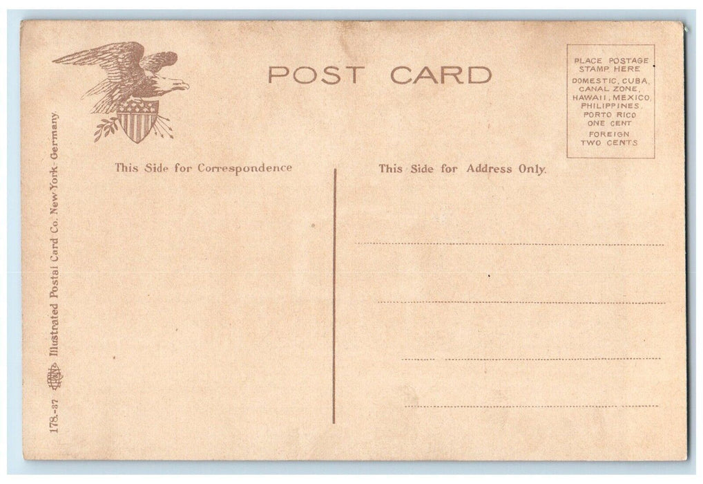 The Show Memorial Scene Street Dirt Road Boston Massachusetts MA Postcard